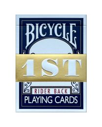 1ST Edition Bicycle Rider Backs blauw - speelkaarten Chris Ramsay
