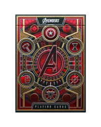 Avengers playing cards red