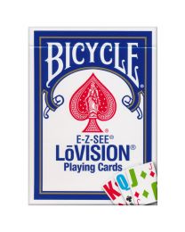 Bicycle E-Z-SEE LōVision speelkaarten blauw