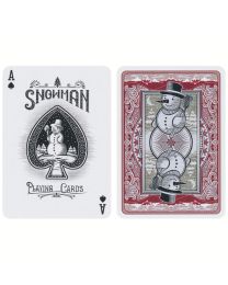 Bicycle playing cards Snowman Back rood