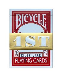 1ST Edition Bicycle Rider Backs rood - speelkaarten Chris Ramsay