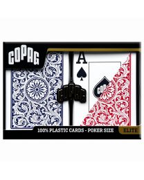 COPAG 100% Plastic Pokerkaarten, Dubbeldek