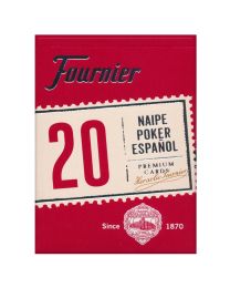 Spaanse speelkaarten Fournier 20 rood