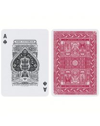 High Victorian speelkaarten rood