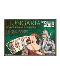 Hungaria speelkaarten Piatnik 2 x 55 playing cards