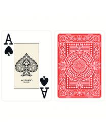 Plastic speelkaarten Modiano Texas poker rood