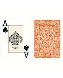 Plastic speelkaarten Modiano Texas Poker oranje