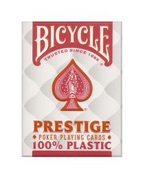 Bicycle Prestige 100% plastic kaarten rood