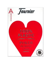 Poker playing cards Fournier 4 index rood