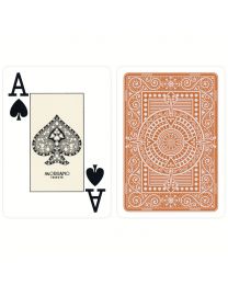 Plastic speelkaarten Modiano Texas poker bruin