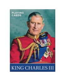 Koning Charles III speelkaarten Piatnik