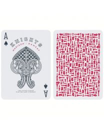 Red Knights Playing Cards