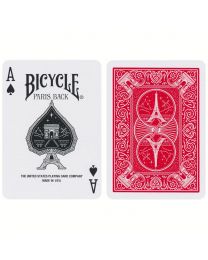 Rode kaarten Bicycle Paris Back