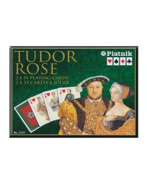 Tudor rose speelkaarten in dubbele doos Piatnik