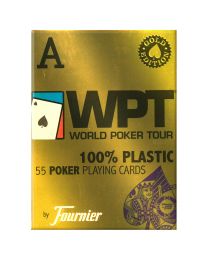 World Poker Tour gouden editie speelkaarten blauw Fournier