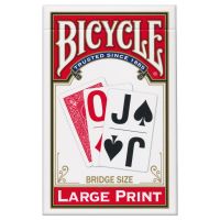 Bicycle grote print speelkaarten rood