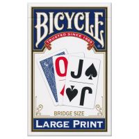 Bicycle grote print speelkaarten blauw