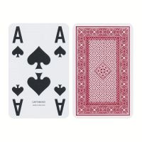 ACE playing cards extra visible rood