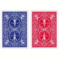 Bicycle double back deck 1 kant rood & 1 kant blauw