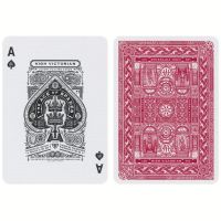 High Victorian speelkaarten rood