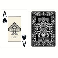 Plastic speelkaarten Modiano Texas poker zwart