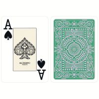 Plastic speelkaarten Modiano Texas poker groen