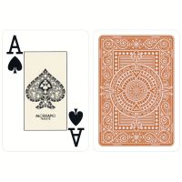 Plastic speelkaarten Modiano Texas poker bruin