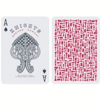 Red Knights Playing Cards